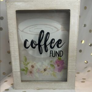 Shabby Chic Coffee Fund Box/Bank